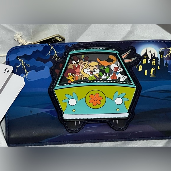 NWT Loungefly Warner Brothers Scooby/looney tunes 100th anniversary wallet - Picture 6 of 12